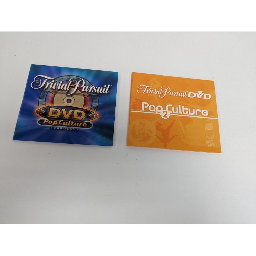 Hasbro 2005 Trivial Pursuit DVD Pop Culture 2 Game Replacement Set of 2 DVDs